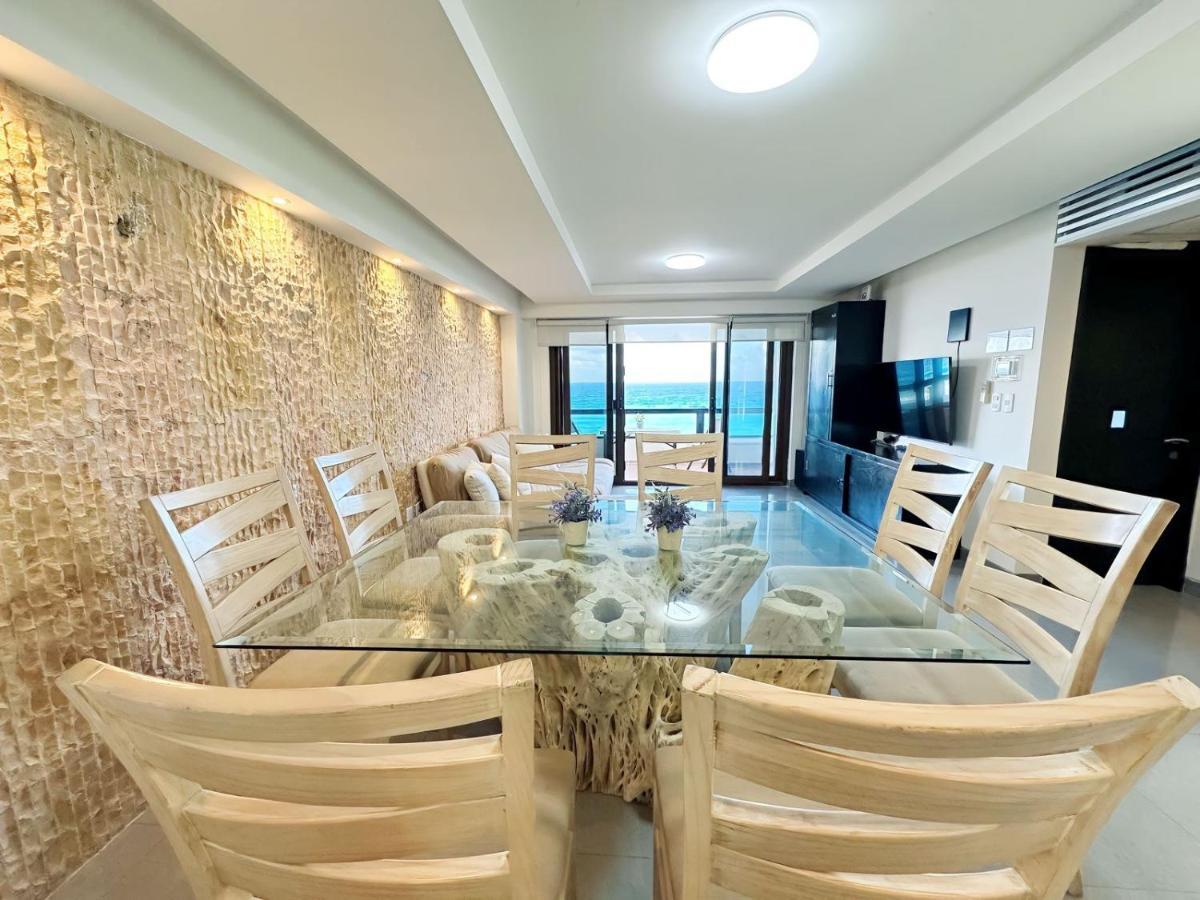 Amazing Beachfront Apartment Cancún Eksteriør billede